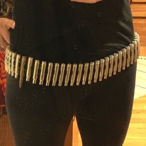 English Punk Rock Bullet Belt, 37", hip belt